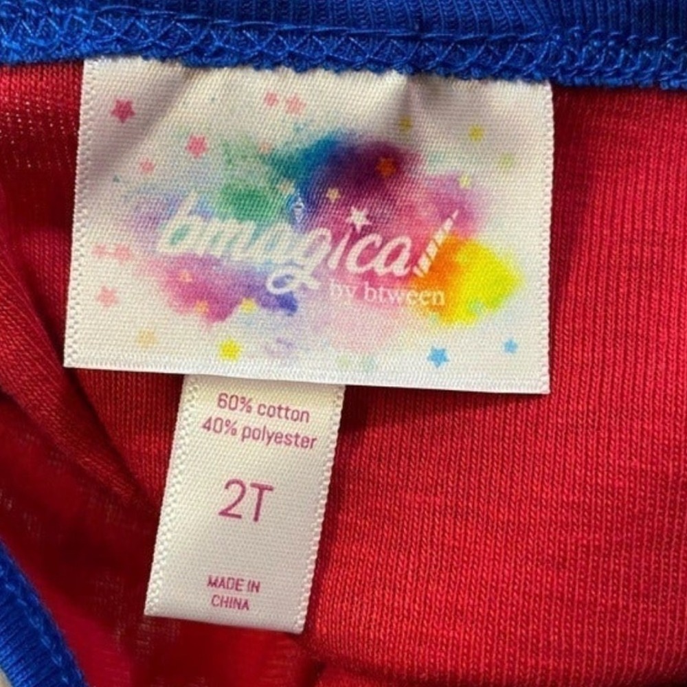 Bmagical Pajama Set 2T Red White Blue Patriotic Star Sleepwear USA Summer Comfy - Picture 6 of 9